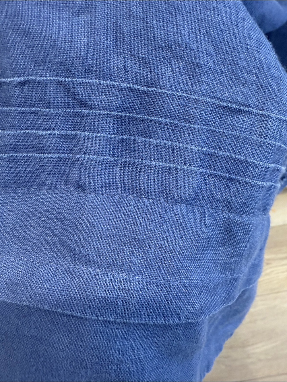 J. Jill Blue Short-Sleeve Linen Dress - Picture 2 of 3